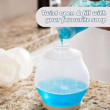 Soap Daddy Kitchen Dispenser - Dual Action & Refillable