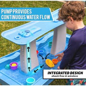 GoSports Water Table for Toddlers with Pump