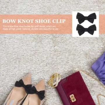 Holibanna Bow Knot Shoe Clips for Weddings & Parties