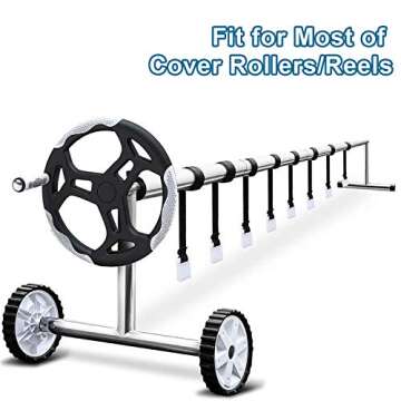 Durable Pool Solar Cover Reel Attachment Straps Kit