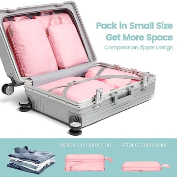 Cambond Compression Packing Cubes for Easy Travel Organization