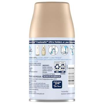 Glade Automatic Spray Refill and Holder Kit, Air Freshener for Home and Bathroom, Clean Linen, 6.2 O...