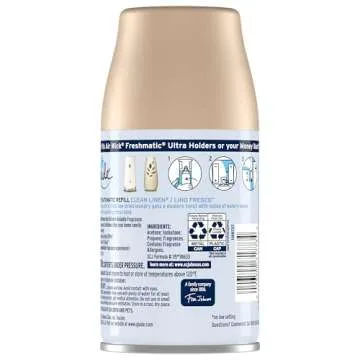 Glade Automatic Spray Refill and Holder Kit, Air Freshener for Home and Bathroom, Clean Linen, 6.2 O...
