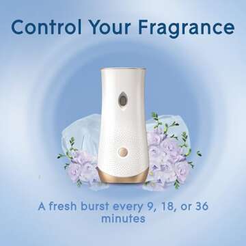 Glade Automatic Spray Refill and Holder Kit, Air Freshener for Home and Bathroom, Clean Linen, 6.2 Oz, 2 Count