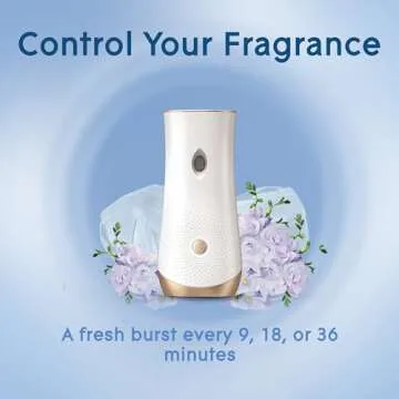 Glade Automatic Spray Refill and Holder Kit, Air Freshener for Home and Bathroom, Clean Linen, 6.2 Oz, 2 Count