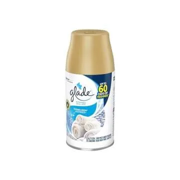 Glade Automatic Spray Refill and Holder Kit, Air Freshener for Home and Bathroom, Clean Linen, 6.2 Oz, 2 Count