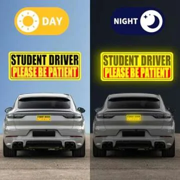 Student Driver Magnet Safety Signs - 3 Pack for Cars