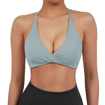 SUUKSESS Open Back Strappy Sports Bra Pack for Women