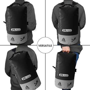 ROCONTRIP Waterproof Dry Bag for Kayaking, Camping, and More
