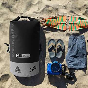 ROCONTRIP Waterproof Dry Bag for Kayaking, Camping, and More