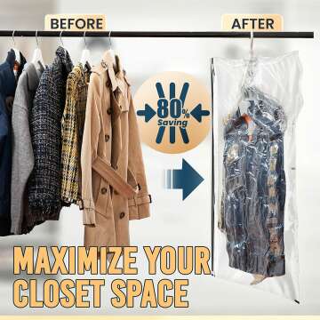 TAILI Space Saver Vacuum Storage Bags Set of 4