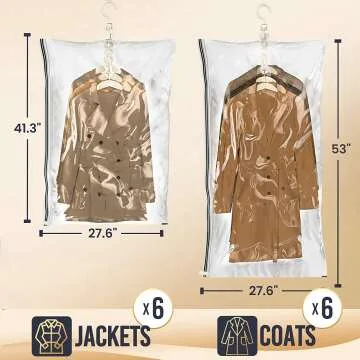 TAILI Space Saver Vacuum Storage Bags Set of 4