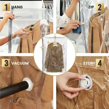 TAILI Space Saver Vacuum Storage Bags Set of 4