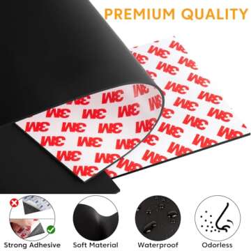 Non Slip Furniture Pads for Hardwood Floors, Cuttable Self Adhesive Silicone Anti Skid Pads Grippers...