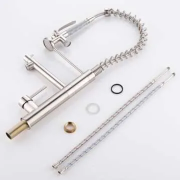 Commercial Kitchen Faucet with Pull Down Sprayer - AIMADI