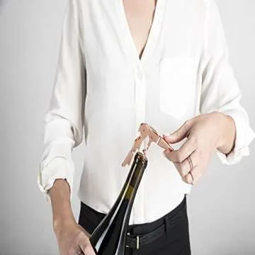 Viski Copper Corkscrew Opener with Foil Cutter