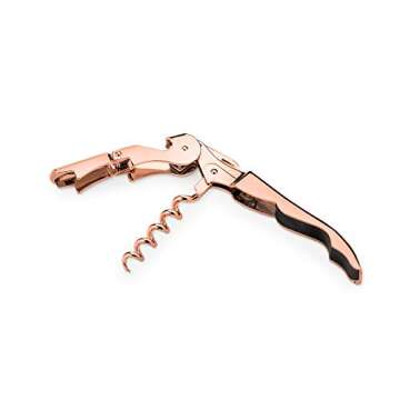 Viski Copper Corkscrew Opener with Foil Cutter
