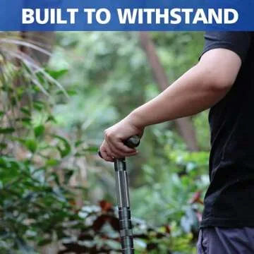 aiGear Tactical Stick Hiking Walking Staff - Trekking Poles Tactical Staff Adjustable Hiking Stick Gear for Outdoor Survival Camping Hiking