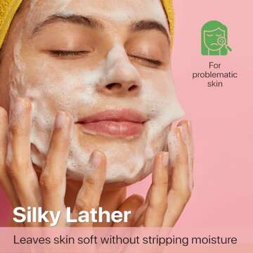 Foaming Face Wash - USA Made with Natural & Organic Ingredients, Gentle Foaming Face Cleanser for Se...