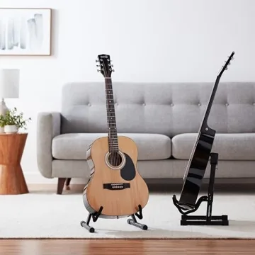 Amazon Basics Adjustable Guitar Stand for Acoustic & Electric
