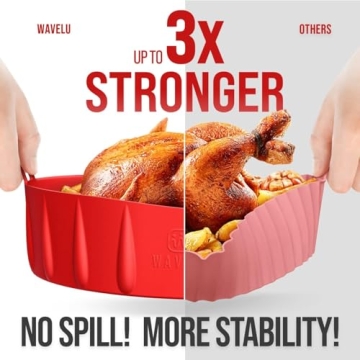 WAVELU Silicone Liner | Lasting & Easy Air Fryer Solution