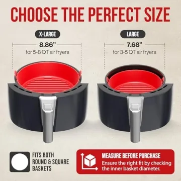 WAVELU Silicone Liner | Lasting & Easy Air Fryer Solution