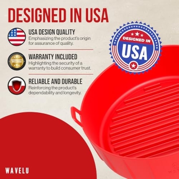 WAVELU Silicone Liner | Lasting & Easy Air Fryer Solution