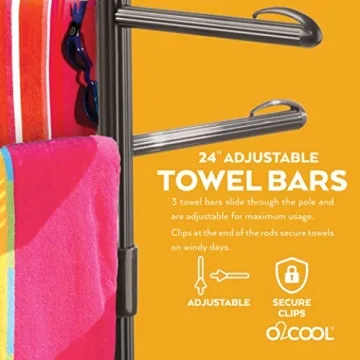 O2COOL Pool & Spa Valet for Towel Organization