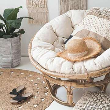 V-Parasoll 52 Inch Waterproof Papasan Chair Cushion