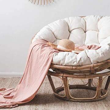 V-Parasoll 52 Inch Waterproof Papasan Chair Cushion