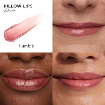 IT Cosmetics Pillow Lips Solid Serum Gloss, Humble - Lip Serum + Tinted Gloss - Instant Shine & Hydration - Adds a Natural Flush of Color - With Collagen, Hyaluronic Acid & a Tri-Oil Complex - 0.07 oz