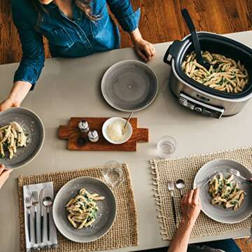 Ninja Auto-iQ Multi/Slow Cooker with 80-Pre-Programmed Auto-iQ Recipes for Searing, Slow Cooking, Baking and Steaming with 6-Quart Nonstick Pot (CS960)