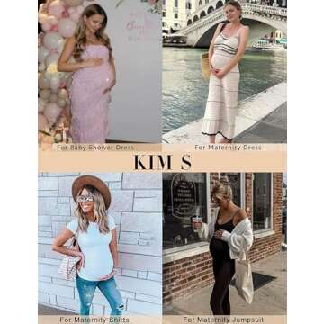 KIM S Maternity Dress for Wedding Guest Shapewear Underwear Belly Bands for Pregnant Women