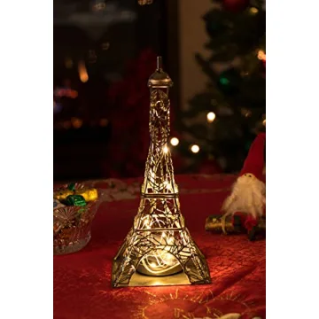 Eiffel Tower LED Candle Holder Decorative Gift for Home
