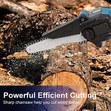 PANZHENG Mini Chainsaw Chain 6 Inch Replacement Guide Saw Chain for 6 inch Mini Cordless Electric Portable Battery Powered Handheld Chainsaw（4-Pack