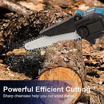 PANZHENG Mini Chainsaw Chain 6 Inch Replacement Guide Saw Chain for 6 inch Mini Cordless Electric Portable Battery Powered Handheld Chainsaw（4-Pack