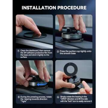 JOYROOM Magsafe Suction Cup Phone Mount for Cars