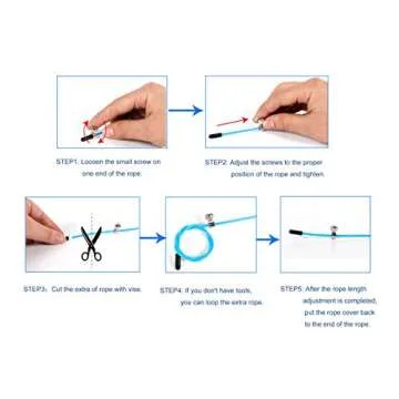 Amazon Basics Aluminum Handle Speed Jump Rope, Blue