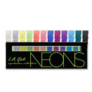 L.A. Girl Beauty Brick Eyeshadow Collection: Neon GES334A - Vibrant Versatility for Every Look!