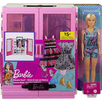Barbie Fashionistas Doll & Ultimate Closet Playset - Fun & Fashion