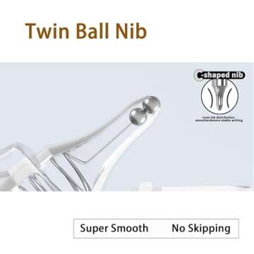 DR DOURONGE 12pcs Retractable Gel Pens, Black Ink Pens Fine Point 0.5mm, Smooth Writing Pens for Journaling and Note Taking, Cute Aesthetic Soft Grip Pens, Office School Supplies, Gifts for Women