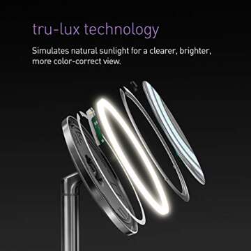 simplehuman Sensor Mirror - Lighted 5X Magnifying Mirror