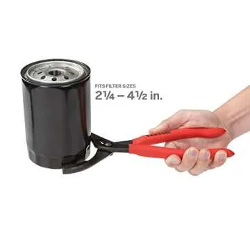 TEKTON 12 Inch Oil Filter Pliers for Easy Handling and Grip