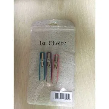 1st Choice 3 Stainless Steel Make Up LED Light Eyelash Eyebrow Hair Removal Lighted Tweezer