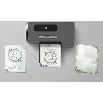 Floral Letter Writing Stationery 100 Sheets 8.5x11