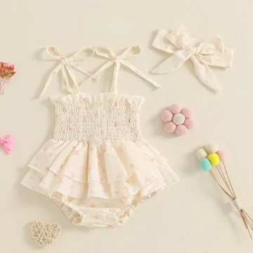 Adorable Infant Baby Girls Romper Dress for Summer
