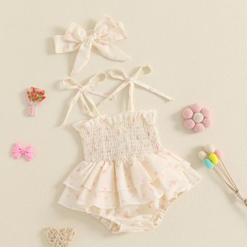 Adorable Infant Baby Girls Romper Dress for Summer