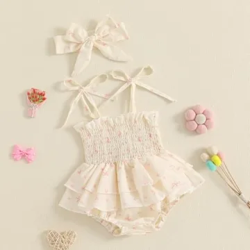 Adorable Infant Baby Girls Romper Dress for Summer