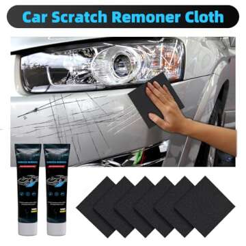 Huotwoe Car Scratch Remover,2025 Nano Sparkle Cloth Car Scratch Remover Cloth Upgrade, Multi-Purpose...