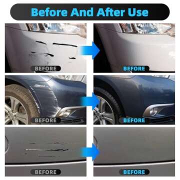 Huotwoe Car Scratch Remover,2025 Nano Sparkle Cloth Car Scratch Remover Cloth Upgrade, Multi-Purpose Nano Magic Cloth Easy to Repair Small Scratched Water Spots for All Car-Black